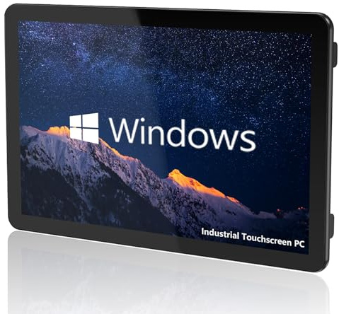 NORQIN 27-Zoll IndustriePanel PC,Windows 10 pro,1920×1080 FHD Touchscreen | IP65 Kapazitiv Touch Monitor,Eingebetteter All-in-One Computer,4×USB,HDMI,6×COM,2×LAN,for Kiosk(I5-7200U,8GB RAM 512GB SSD)