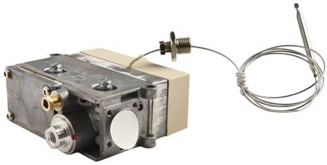Gettimore 710 Thermostat für gewerbliche Fritteuse Wok Dampfgarer Ofen, Temperaturregelventil 120-200 ℃, 50 MPa Einlassdruck, ABS-Material