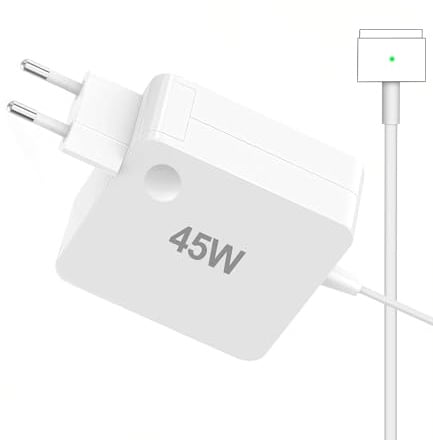 Niniber Replacement Chargeur Mac Book Air,45W T-Tip Chargeur Adaptateur d'alimentation Compatible avec MacBook Air 11 et 13 Pouces (Mid 2012~2017),Modèles A1435 A1436 A1465 A1466 A1244 A1269 A1270