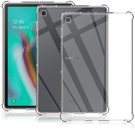 QULLOO Custodia Samsung Galaxy Tab S5e 10.5 Cover Trasparente in Cristallo Custodia Protettiva in Silicone TPU Custodia Aanti-graffio per Samsung Tab S5e 10.5