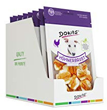DOKAS Getreidefreier Premium Snack, Hühnerbrust mit Banane (8x70g)