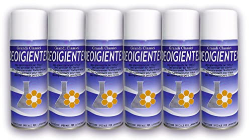 HOME PRO Deoigientex Igienizzante Spray Tessuti Profumatore Ambienti Deodorante Abiti Salvatessuti Profumatori Armadio Cassetti Mangia Odori Profumo Lavanderia 6x400 ml