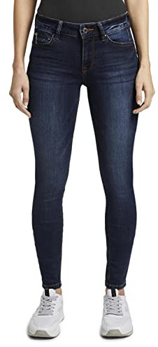 Tom Tailor Denim Damen Jona Extra Skinny Jeans, 10282 - Dark Stone Wash Denim, 32/30