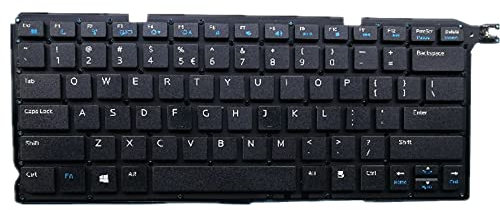 fqparts Replacement Teclado portátil para For DELL For Inspiron 5439 Edición Estados Unidos DE EE. UU. Black