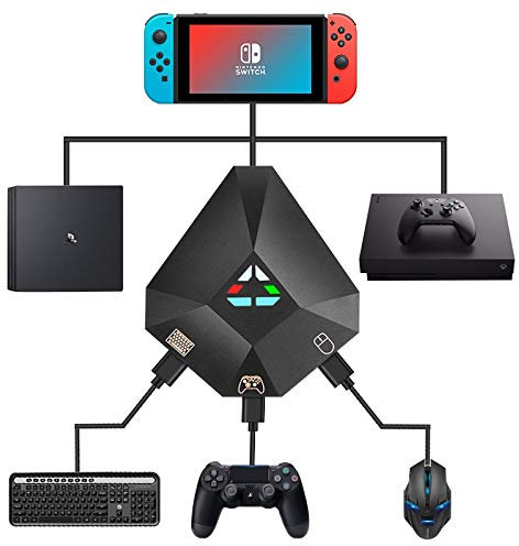 ECHZOVE Keyboard and Mouse Adapter for Nintendo Switch, Keyboard and Mouse Adapter for PS4, Xbox One, Xbox 360 - New
