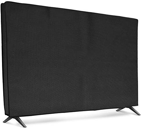 kwmobile Funda para Monitor 43 TV - Cubierta Protectora Textil para Pantalla de TV de Interior - Negro