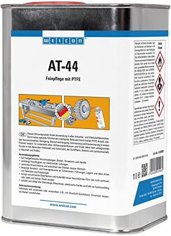 WEICON AT-44, gelblich/transparent, 1 L | Multifunktionsöl, Schmiermittel, Kriechöl, Korrosionsschutz und Kontaktpflege, PTFE-Öl