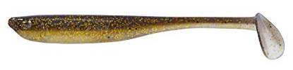 Balzer Shirasu Z-Shad Zander Shads - 3 Gummifische, Größe/Gewicht/Farbe:9.5cm / 3.7g / Hot Brownie