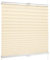 SchattenFreude Basic Klemmfix-Plissee für Fenster | Mit Klemm-Haltern | Ohne Bohren | Creme, Breite: 75cm x Höhe: 220cm