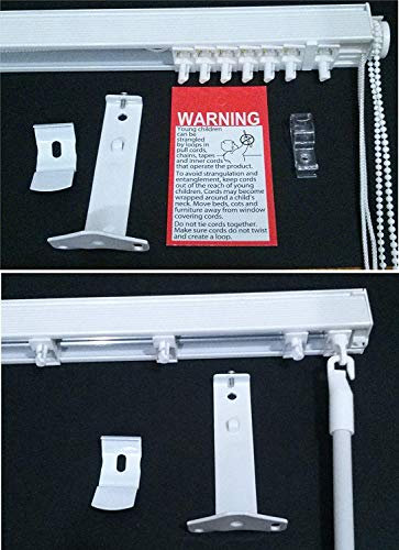 EveryHome Vertical Blind Headrail Track - Made to measure - 3.5 (89mm) - Child Safe - UK made - Express Manufacture and Delivery (1201mm to 1500mm)