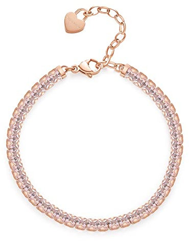 Brosway Bracciale Donna In Acciaio Con Simbolo Cuore, Bracciale Donna Collezione Desideri - BEI064