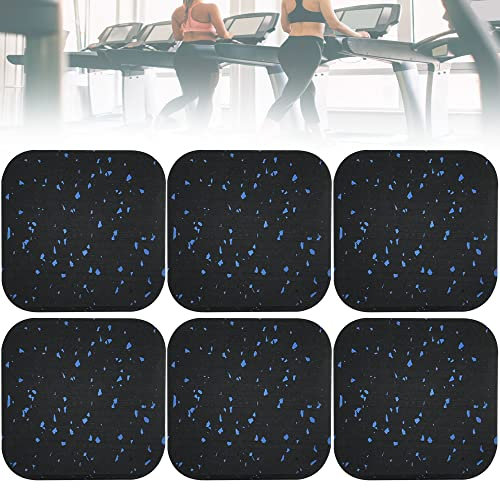 CODIRATO 6 PCS Treadmill Shock Absorbing Mat Exercise Equipment Mat Home Anti-Vibrasion Sound Insulation Thickened Floor Pad Treadmill Mat for Carpet Treadmill Shock Absorbing Mat
