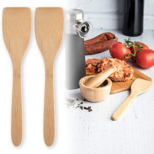 ANTEVIA - Lot de 2 spatules cuisine en bois | PLUS DE 10 MODÈLES |Spatule anti adhésive Pâtisserie (Borinda)