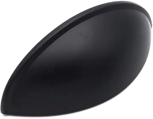 LONTAN 10 Pack Black Cup Handles 76mm Hole Centers 3 Inch Cupboard Handles
