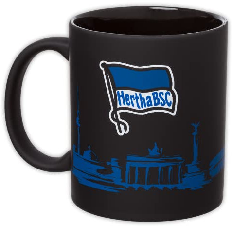 Hertha BSC Berlin Tasse Becher Kaffeetasse ** Skyline gummiert **, 200303