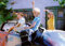 3er-Pack: Postkarte A6 +++ LUSTIG von modern times +++ PL PIPPI, TOMMY UND ANNIKA IM AUTO +++ KARTENKOMBINAT ©AB Svensk Filmindustrie/I.Nilsson