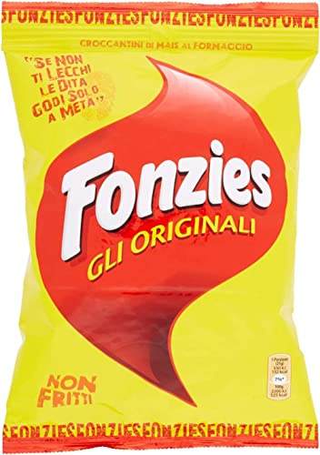 24 x Fonzies Corn Snack with Cheese 100 g Cheese Chips with Corn Italian Snack