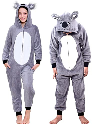A2Z 4 Kids Animal Onesie for Kids Girls Boys Super Soft Costume Onesie - E.S Koala 11-12