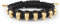 Philipp Plein Herren Armband Textil Edelstahl IP Gold 3D Skull PJ8AA17BU