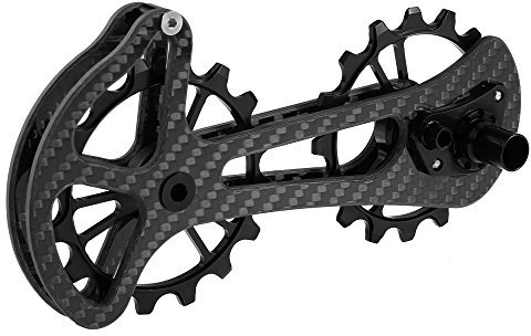 16T Fahrrad Keramiklager Stützrolle Radsatz Kohlefaser CNC Schaltwerk Führung Ersatz für Shimano 6800/6870/4600/9000/9070 Ultegra/DURA ACE