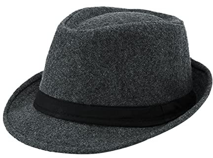 haozaikeji Chapeau Melon en Feutre de Laine Panama Femme Homme Couvre-Chef Chapeau de Bassin Large Bord Anti UV Chapeau Fedora Rétro Chapeau Cloche Hiver Automne Hats Capeline de Ceremonie Eglise