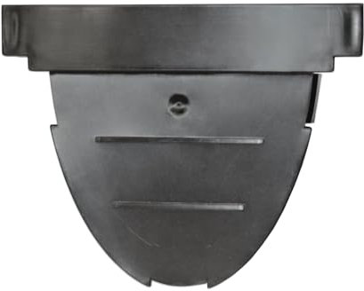 Verdone Schlitzrinne Entwässerungsrinne Abflussrinne Ablaufrinne aussen Terrassenrinne Alukante Bodenrinne B125 KG Rohr Hofablauf (1x Stirnplatte)