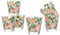 Baroni Home Set 6 verres à Eau avec Décoration Imprimée Colorée, Verres Colorés MADE IN ITALY, Verres Lavables au Lave-Vaisselle, 25 CL, Fantaisie Roses