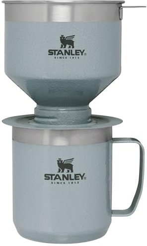 STANLEY Classic Perfect-Brew Pour Over Set Gift Set Hammertone Silver