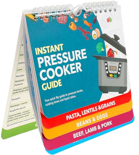 MENIBBLER Air Fryer Cookbook Magnetic Cheat Sheet, Air Fryer Recipes Magnetic Keto Food Guide Paper Pressure Cooker Recipes Multifunctional Air Fryer Cheat Sheet Portable Cooking Guide Booklet