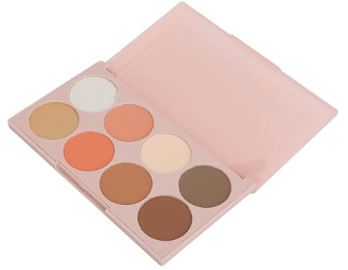 Palette di Contorno Illuminante per Fard, 02 tonalità 8 Colori Palette di Trucco Multifunzionale Altamente Pigmentata per le Guance
