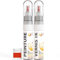 ipixline Kit Retouche Peinture Carrosserie Voiture - Stylo Correcteur Peinture 30 ml, Vernis Brillant 1k 30 ml - Compatible avec Ral - Orangé Sang 2002