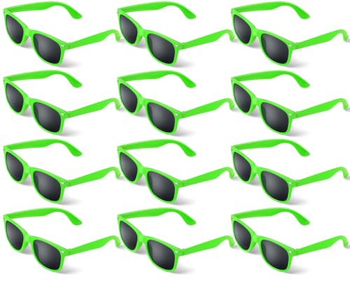 ANPUNAT 12er-Pack Sonnenbrillen, Party-Sonnenbrillen, Großpackung für Geburtstagsfeiern, Strand-Pool-Partys, Reisen, Goody-Bag-Füller (144 mm x 141 mm x 47 mm)