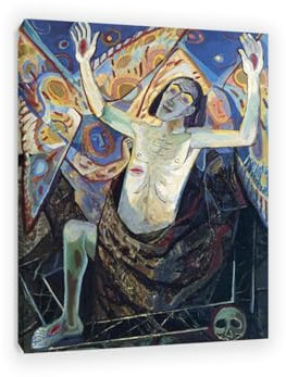LZ6J8C9 Otto Dix Kunstdruck-Otto Dix Poster-Berühmte Gemälde Leinwand-The Resurrection-Kunstdruck auf Leinwand Expressionismus-Wohnzimmer Wanddekoration 60x85cm(24x33in) Innenrahmen