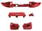 Ceozon Replacement Accessories LB RB LT RT Bumper Trigger Buttons Repair Kit for Xbox Elite Controller 2, Elite Series 2 Controller Red