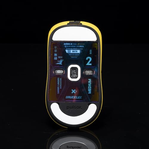 Hokeyio Autocollant anti-poussière pour dessous de souris compatible avec Pulsar X2 V2 Anti-poussière Facile à installer