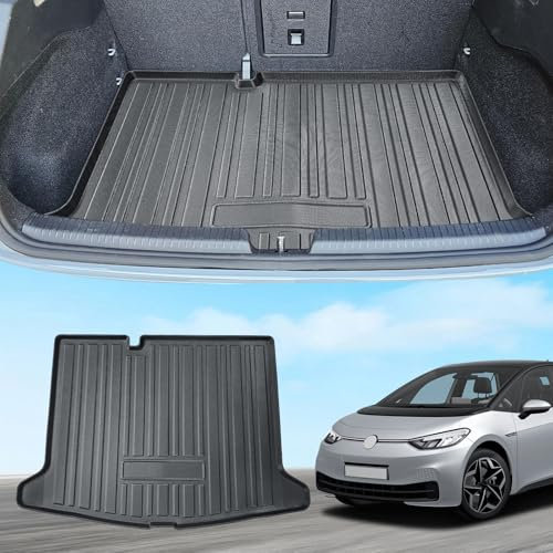 ECOZEN Kompatibel VW ID.3 2020-2025 Kofferraumwanne, Kofferraummatte, Anti-Rutsch-Matte, TPE Material für 2020-2025 VW ID.3 1St, ID.3 1St Plus und ID.3 1St Max