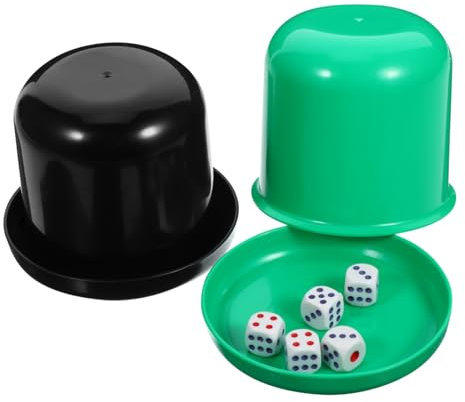 TOYANDONA 10stücke Teiliges Würfelspiel-Set Mit Würfeln Und Shaker-Becher Kreatives Barspiel Für Unterhaltsame Spielabende Für Partys Und Familienaktivitäten Aus Robustem Material