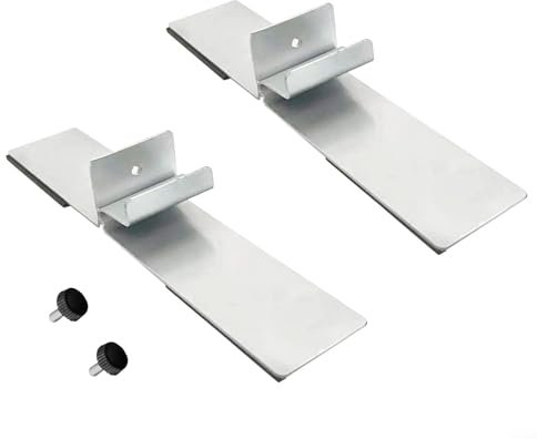 Zilimontt Infrared Heating Plate Holder,Infrared Heating Panel Stand Feet,Portable Infrared Heater Stand Legs, Floor Stand Feet For Heating Panel Radiator(2pcs silver)