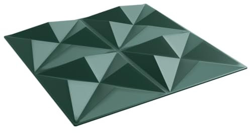 vidaXL Wandpaneele 48 Stk. Grün 50x50 cm XPS 12 m² Origami, Wandplatte, Wandverkleidung, Wanddekoration, Wandplatten, Wandfliese, Wand Verkleidung