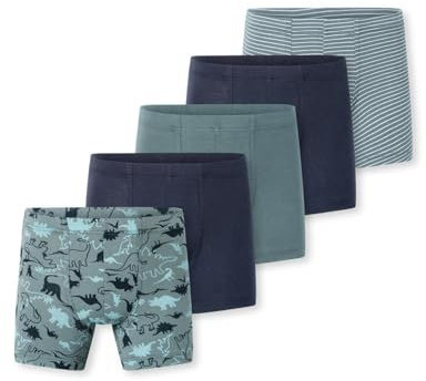 Schiesser Jungen 5 Pack Boxershort Unterhosen - 95/5 Organic Bio Baumwolle - Größe 92 bis 140