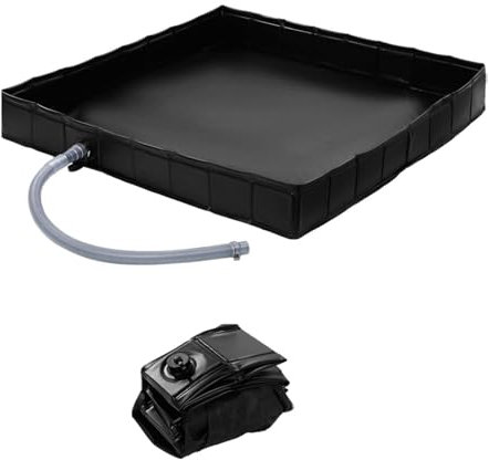 LOVIVER Camping Shower Base Shower Pan Awning Canopy Base Portable Shower Tent Awning Base for Backpacking, Tailgate, RV