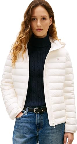 Tommy Hilfiger Damen Stretch Nylon Lw Down Jacket Ww0ww47753 Pufferjacke (1er Pack)