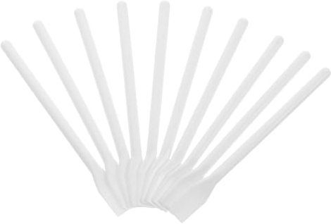 Artibetter 10pcs Plastic Glue Spreader Mask Applicator Tool Plastic Applicator Mixing Tool for Creams Crafts Makeup Handheld Spreader for Scraping Jars