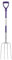 Red Gorilla 4 Prong Pro Manure Fork with D Handle Purple Lightweight Aluminium For Stable Bedding Mucking Out Metal Pitchfork with Steel Head Rust Resistant for Hay and Garden Compost 113cm Long