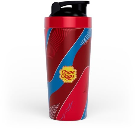 Myprotein Eiweiß Shaker 750ml - Chupa Chups/Edelstahl, mit gemischter Kugel - Fitness-Shaker, ergonomisch & nachhaltig, klümpchenfreie Shakes, leicht & robust, ideal für Proteinpulver & Sportgetränke