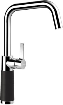 Schock Küchenarmatur SC-530 Nero – Hochdruck Armatur CRISTALITE mit Festauslauf und Standard Norm-Anschlüssen