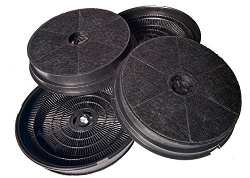 bartyspares® Pack of Four B&Q CATA Designair Cooke & Lewis Carbon Charcoal Cooker Hood Filter CARBFILT1
