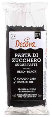 Decora 0310178 FONDANT SCHWARZ 100 G