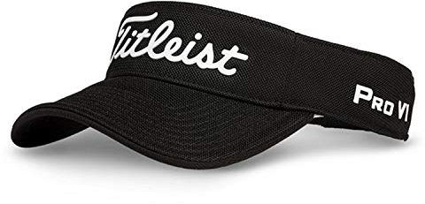 TITLEIST Men's Golf Visor (Tour Performance Visor, Black/White)