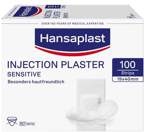 HANSAPLAST Sensitive Injektionspflaster 1,9x4 cm 100 St